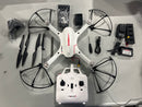 FORCE1 F100 GHOST RC CAMERA QUADCOPTER DRONE FOR SHARPER AERIAL IMAGES - WHITE - Like New
