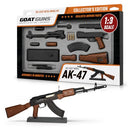 GOAT GUNS Miniature AK-47 Model Black | 1:3 Scale Diecast Metal Build Kit - Brand New