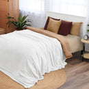ASHFORD HOME COZY WARMWELL BLANKET WINTER WHITE KING SIZE 108 X 90 INCHES - Like New