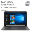 HP LAPTOP 17.3" FHD i5-1035G1 12GB 1TB HDD SILVER 17-by3053cl - Scratch & Dent