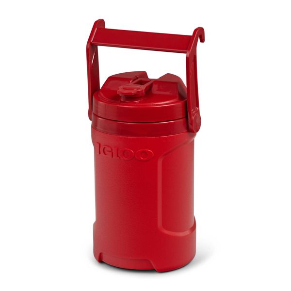 IGLOO LATITUDE HALF GALLON COOLER JUG BPA-FREE PORTABLE BEVERAGE SERVER - RED - Like New