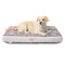 2-31504-209 TOWN & COUNTRY CuddleTown Medallion Pet Bed, 36"x28"x4", RED/GREIGE - Brand New