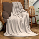NORTHWEST Ashford Home Cozy Warmwell Blanket - Moonlight Taupe - Queen Size - Brand New