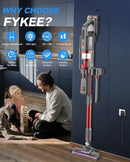Fykee Cordless Vacuum Cleaner 80,000 PRM Vacuum Cleaner Large Capacity P11 - Red Like New