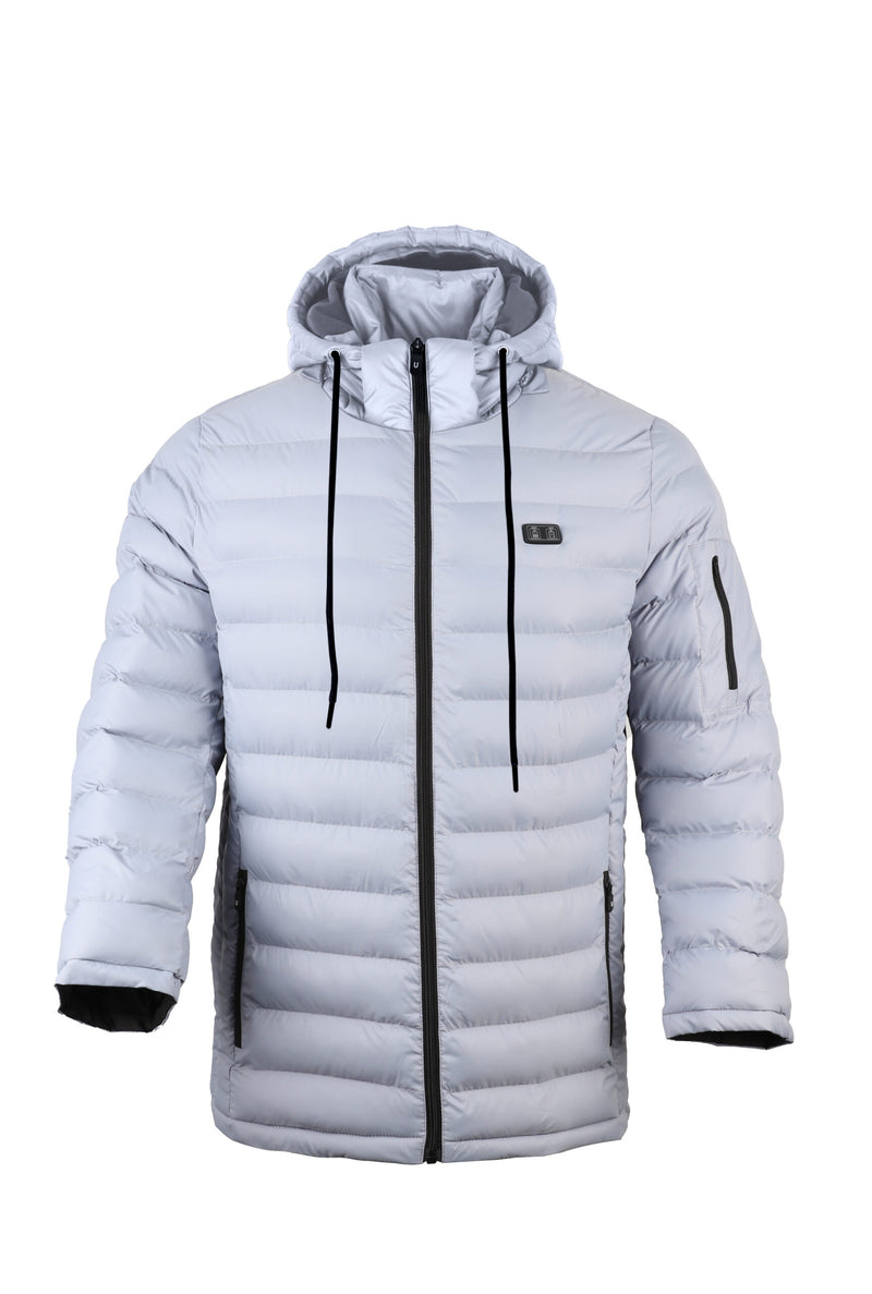 HELIOS – The Heated Coat – PAFFUTO Style For Men – Grey Wolf - Large - 166727 - Like New