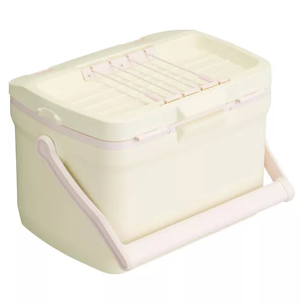 STANLEY 16QT PLASTIC EASY-CARRY OUTDOOR COOLER - CREAM - Like New
