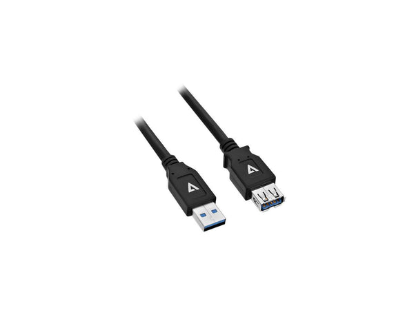 V7 6ft USB 3.0 A Extension Cable - Black