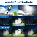 BOSCEOS 2-PACK 6000W SOLAR STREET LIGHTS OUTDOOR WATERPROOF 6500K - BLACK - Like New
