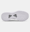 3025631 Under Armour Team Curry 9 Basketball Shoe Unisex White/Grey M4.5 W6 Like New