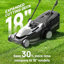 Litheli Lawn Mower 18" Electric Self Propelled for Garden Yards - Scratch & Dent
