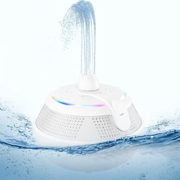 Maraawa Fountain Waterproof Bluetooth Speaker WHALE - White - Like New