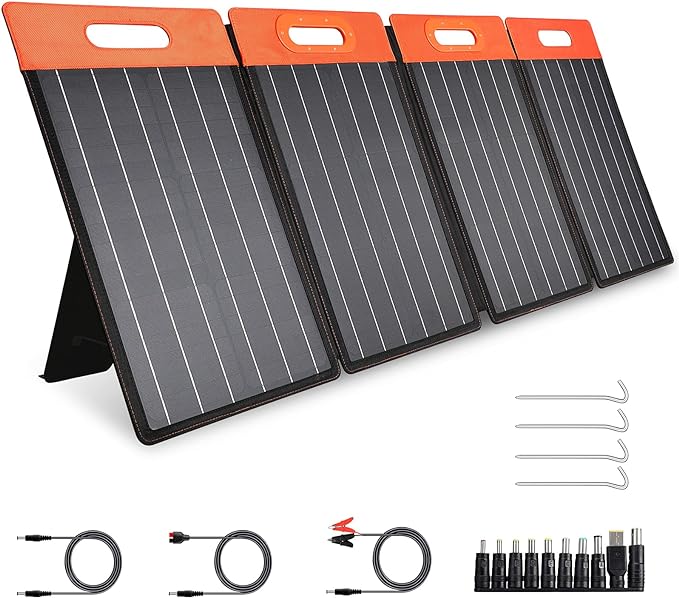 GOLABS SF60 Portable Solar Panel Monocrystalline Kickstand - Orange/Black - Like New