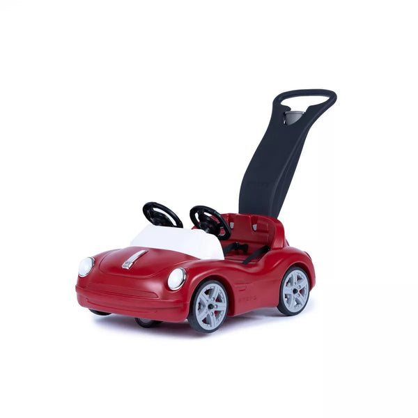 STEP2 SIDE BY SIDE PUSH AROUND ROADSTER PLASTIC PEDAL & PUSH RIDING TOY - RED - Like New