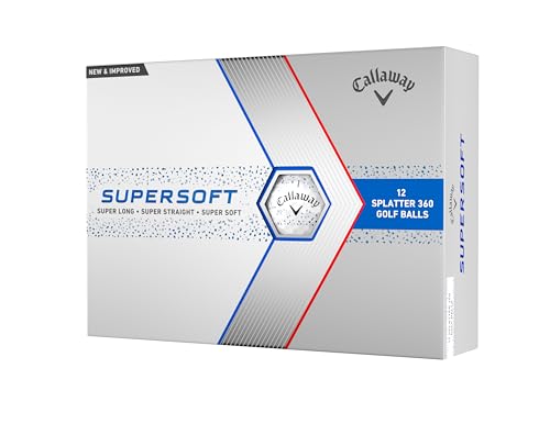 CALLAWAY GOLF SUPERSOFT GOLF BALLS - BLUE SPLATTER - Like New