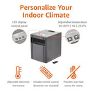 AMAZON BASICS PORTABLE SPACE HEATER, REMOTE CONTROL 1500W, DF1515, BLACK - Like New