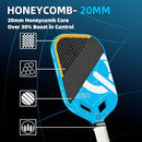 QYNTELIX PICKLEBALL PADDLES, 20MM POLYPROPYLENE HONEYCOMB CORE - Scratch & Dent