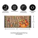 Evergreen Sassafras Pumpkin Bucket Entrance Doormat 22"x10", Insert Mat Only - Brand New