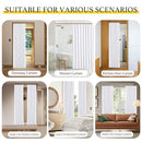 NICETOWN ROOM DARKENING CURTAINS WITH HOOKS FOR CLOSET, 60X80 1PC - WHITE - Brand New