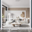 COSEND Extra Wide Baby Gate Tension Indoor Safety Gates (76.38"-81.10", White) - Brand New