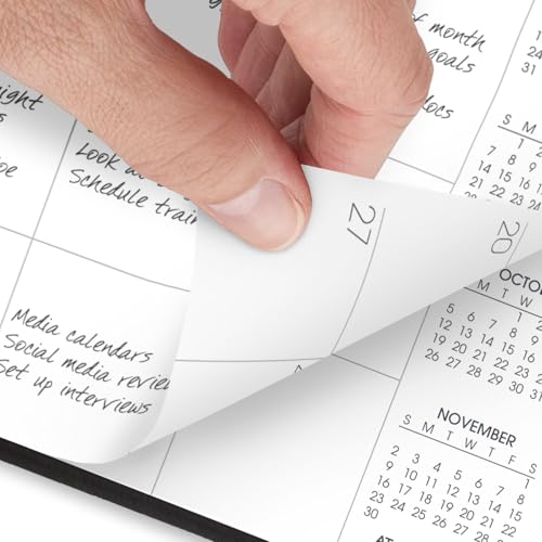 AT-A-GLANCE PLANNER 2025-2026 ACADEMIC MONTHLY X, 7" X 8-3/4", 7012705 - BLACK - Brand New
