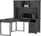 Realspace DeJori 59" W L-Shape Corner Desk With Hutch 6794063 - Charcoal - Like New