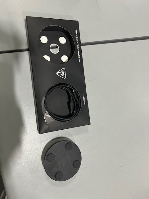 TURTLE BEACH STEALTH PRO FOR PLAYSTATION TRANSMITTER CHARGING CABLES - BLACK - Like New