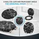 SANILO SOFT CLOSE TOILET SEAT ROUND - MARBLE BLACK - Brand New