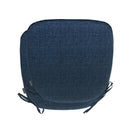 Magpie Fabrics Outdoor/Indoor Chair Cushions, Set of 2, Navy Blue Textured - Brand New