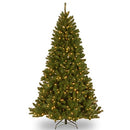 NATIONAL TREE 7.5FT PRE-LIT NORTH VALLEY SPRUCE ARTIFICIAL CW-114024SRD-1 -GREEN - Like New
