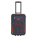 ROCKLAND FASHION EXPANDABLE SOFTSIDE UPRIGHT LUGGAGE SET 2-PIECE - CHARCOAL - Brand New