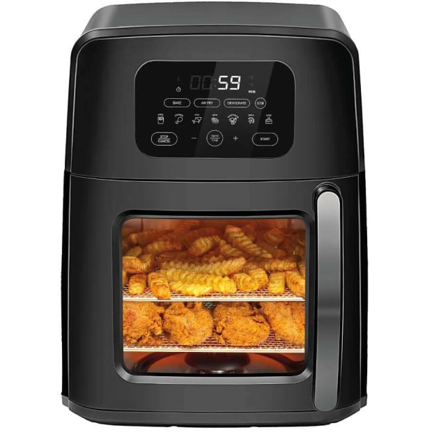 Chefman Auto-Stir Air Fryer Convection Oven Large 12-Quart RJ38-12-AS - Black Like New