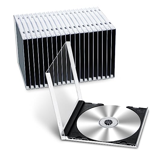 Kigley 25 PCS CD JEWEL CASE,55g each, SINGLES & REGULAR FORMAT, Slide in Black - Like New