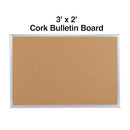 Staples Cork Bulletin Board 3x2 Feet Oak Frame Self-Healing B06X91J345 NEW - Brand New