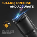 Bell+Howell Vacutrim Professional Beard Trimmer, Vacuum, Cordless - Black - Like New