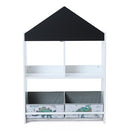 Luxenhome Children's Multi-Functional Wooden Open Bookcase Toy Storage Bin - Brand New