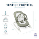 BABY DELIGHT AURA DELUXE PORTABLE ROCKER & SEAT FOR INFANTS - ORGANIC SAGE - Like New