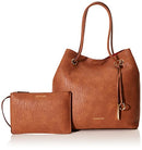 CALVIN KLEIN GABRIANNA BUBBLE LAMB NORTH/SOUTH KEY ITEM TOTE H7GBZ7FQ - CARAMEL - Brand New