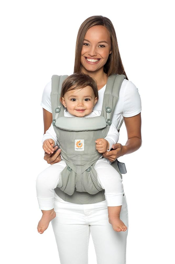 ERGOBABY Omni 360 All-Position Baby Carrier, Lumbar Support - PEARL GRAY Like New