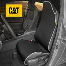 CAT WATERPROOF CAR SEAT COVERS 2 PACK GRAY TRIM CARS TRUCKS SUV - BLACK/GRAY - Like New
