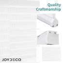 JOYDECO WHITE SHEER ZEBRA BLINDS CORDLESS 70" W×75" H SC0003-OWH-70-V2 - WHITE - Like New
