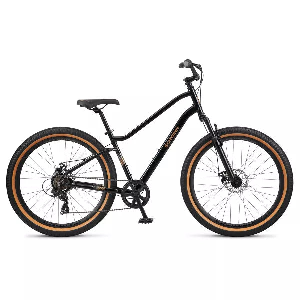 SCHWINN VEGA SE 27.5" COMFORT HYBRID BIKE 7 SPEEDS, 17.5" FRAME - BLACK/ORANGE - Brand New