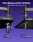 ARES WING SINGLE MONITOR MOUNT ULTRAWIDE MONITOR ARM GDT1009PBK - BLACK - Like New