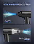 SHINEBELLA WIRELESS DUSTER VACUUM 2IN1 PORTABLE SMALL DUSTER 10000 PA - BLACK - Like New