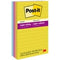 Post-it Super Sticky Notes 4"x6" Summer Joy Collection Lined 90 Sheet/Pad 5 Pads - Brand New