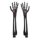 ONEIDA LATWARE UTENSIL SET, VINTRO HALLOWEEN SATIN BLACK SKELETON - BLACK - Like New