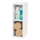 IRIS USA 2-Tier Cubby Storage Bookshelf 8" Wide B09BGRTJ9Y - White - Brand New