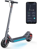 LEQISMART Electric Scooter with 9" Solid Tires & 350W Motor - Gray, Modern Black - Like New
