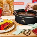 BEAUTIFUL 2.5 QT DIP SERVE MANUAL SLOW COOKER BY DREW BARRYMORE - BLACK SESAME - Like New
