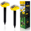 Mole Repellent Stakes, Pest Deterrent, Solar Powered, 2-Pack - Brand New