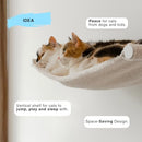 KITSUNE GARDEN CAT WALL SHELF FURNITURE CAT HAMMOCK FOR WALL - IVORY - Like New